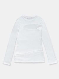 Asymmetric Cut Out T-shirt Longsleeve-René Scheibenbauer-APOC STORE