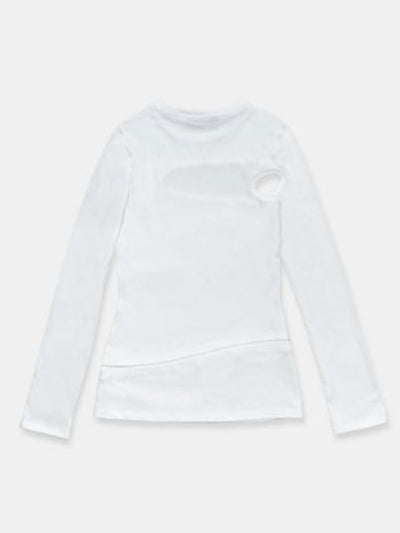 Asymmetric Cut Out T-shirt Longsleeve-René Scheibenbauer-APOC STORE