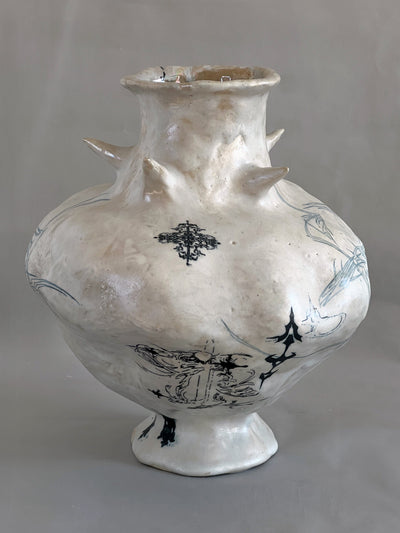 Spiked Pearl Vase-54.43_20.30-APOC STORE