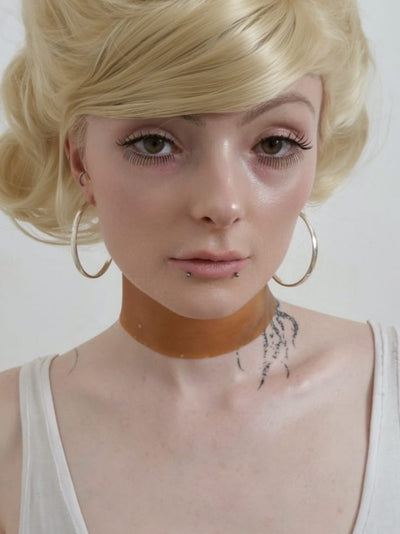 Latex Tattoo Choker (Personalise your word)-Jaoka Jaokha-APOC STORE