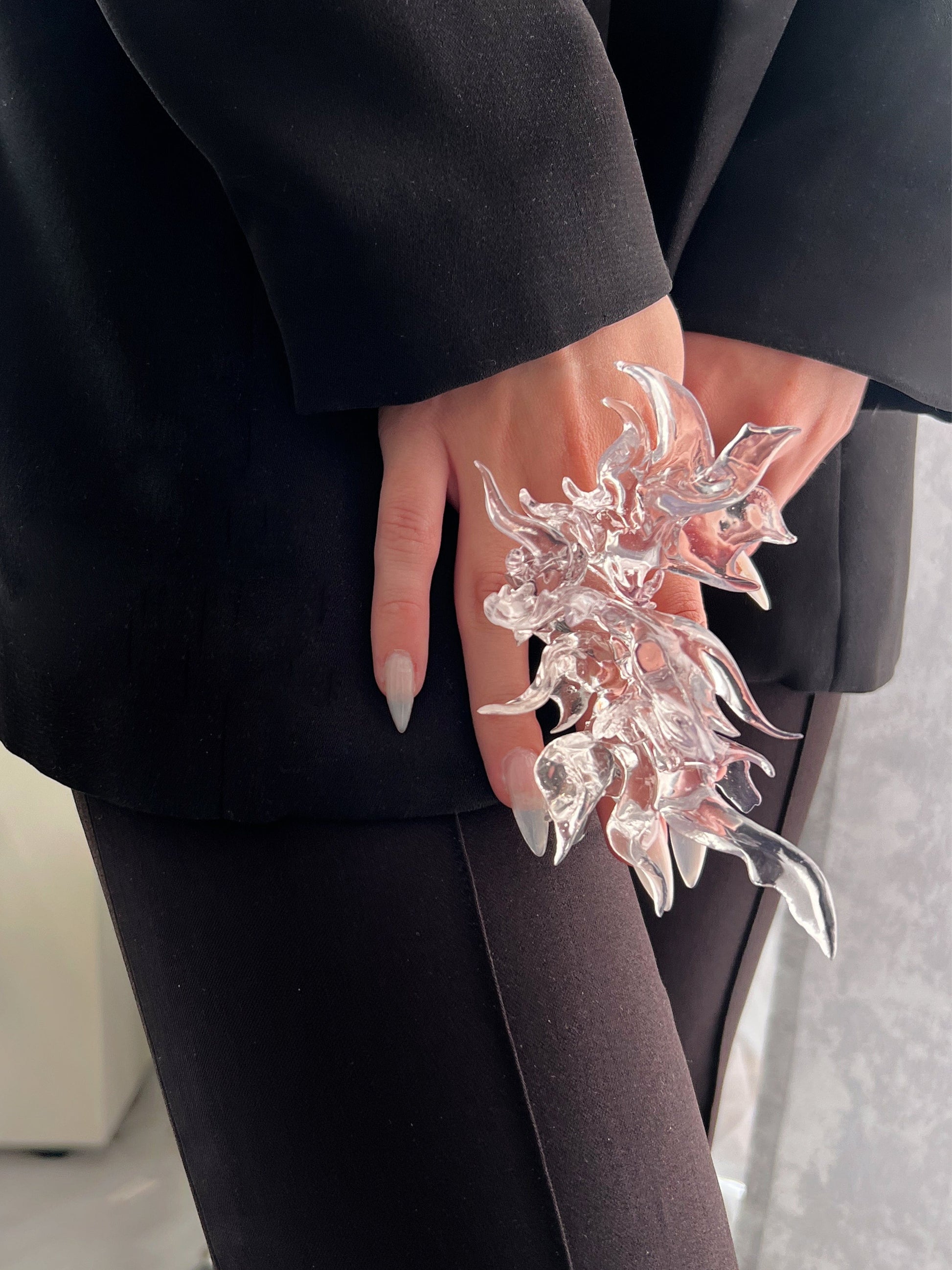 Transparent Coral Ring-WHYNOEN-APOC STORE