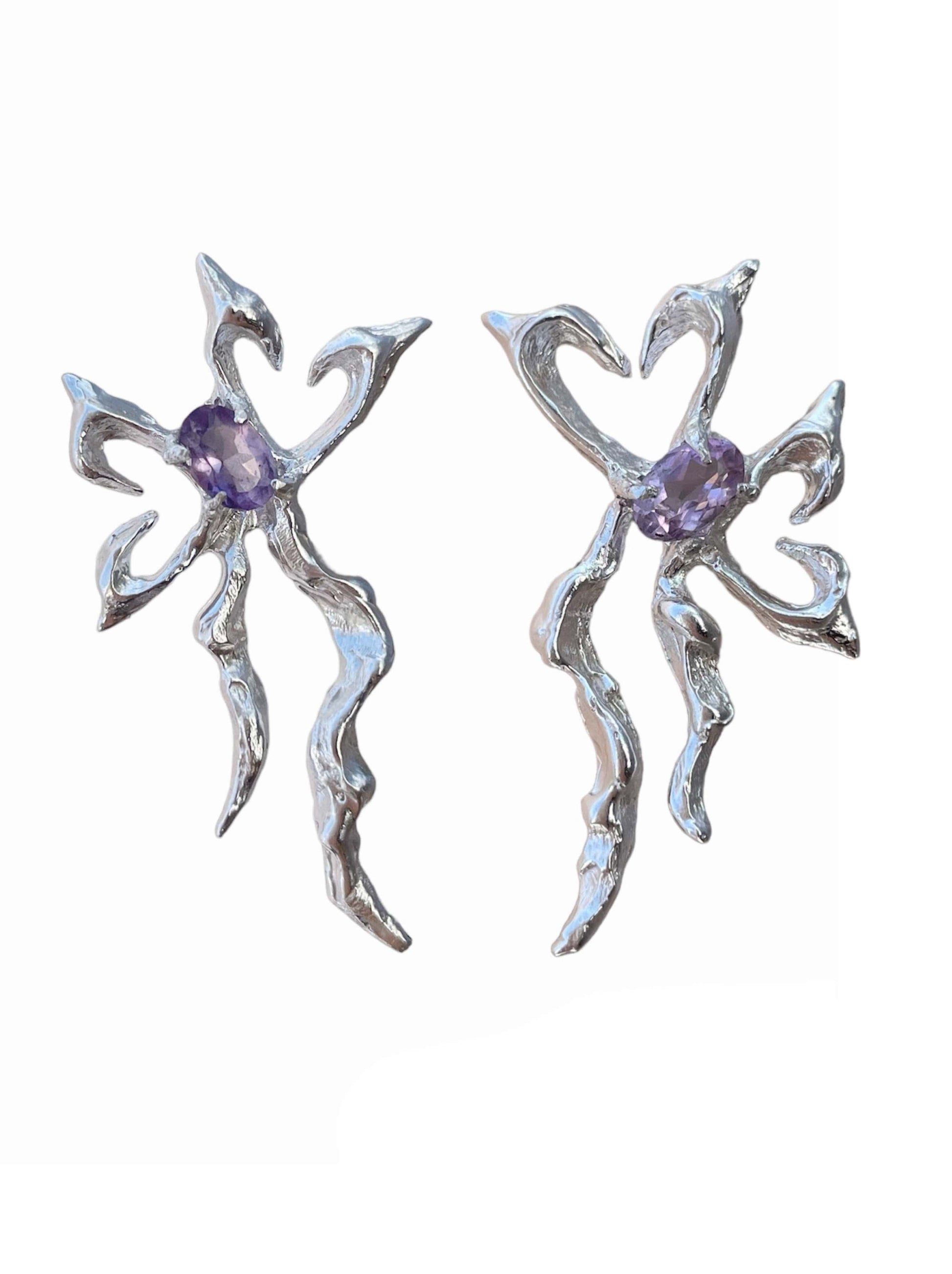 Harmony Earrings Amythyst-Moira x Mel-APOC STORE