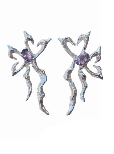 Harmony Earrings Amythyst-Moira x Mel-APOC STORE