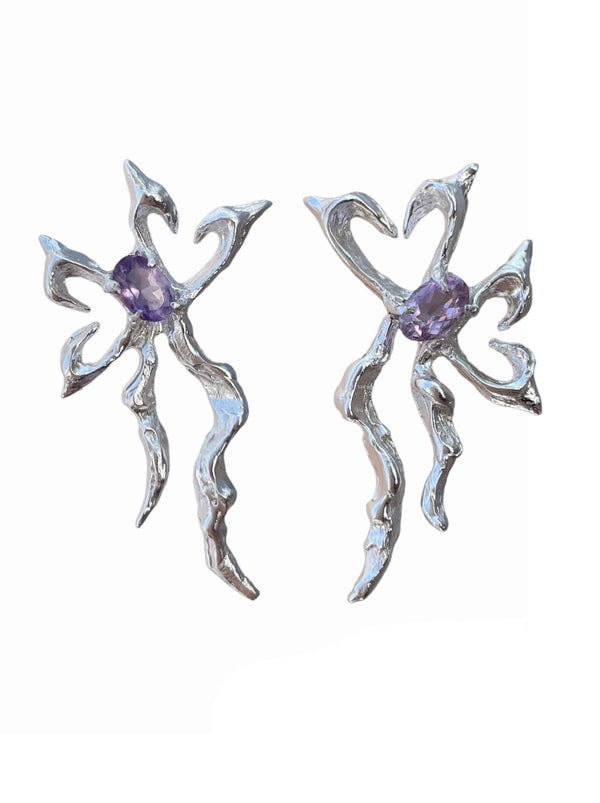 Harmony Earrings Amythyst-Moira x Mel-APOC STORE