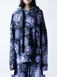 Impressionistic roses" hoodie-KAWAkEY-APOC STORE