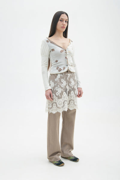 LACES SKIRT TROUSERS-GARBAGE CORE-APOC STORE