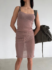 Kne-Skirt Breeze Pink-V4K-APOC STORE