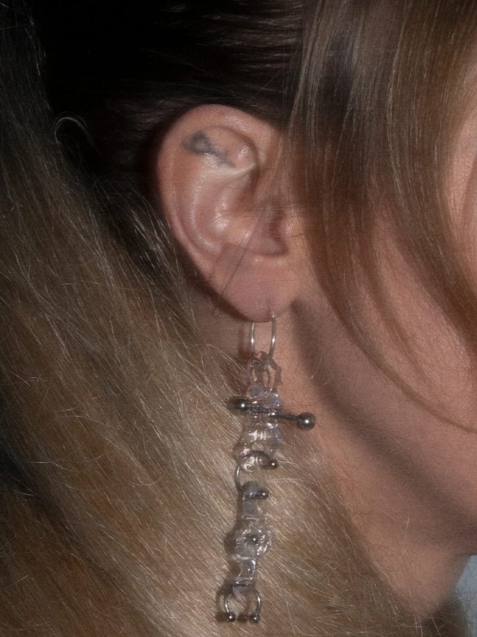 Glass Earrings 0023-Rain and Rivers-APOC STORE