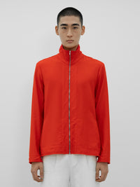 Wool Track Zip up 001 - Red-Taekh-APOC STORE