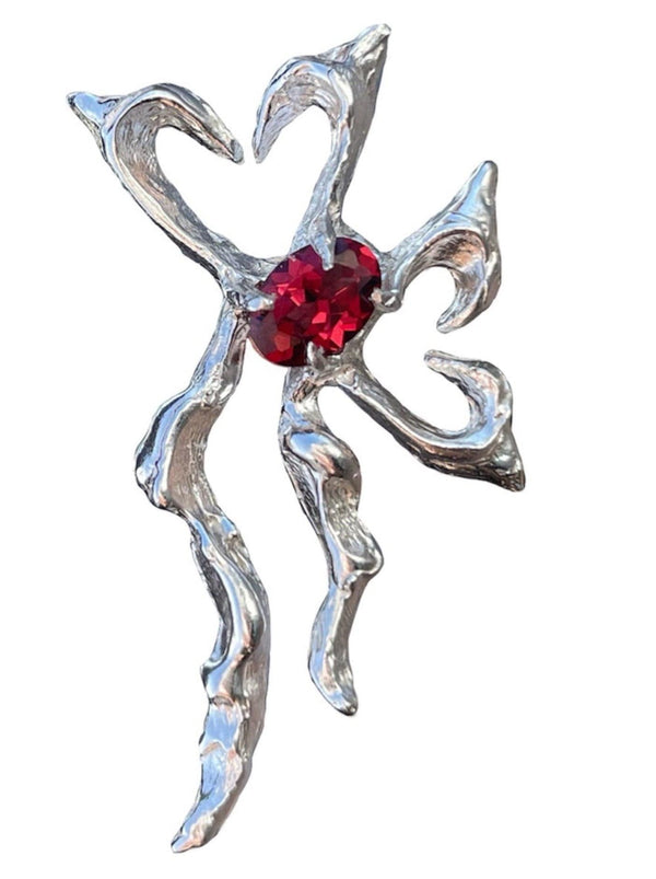 Harmony Earrings Garnet-Moira x Mel-APOC STORE