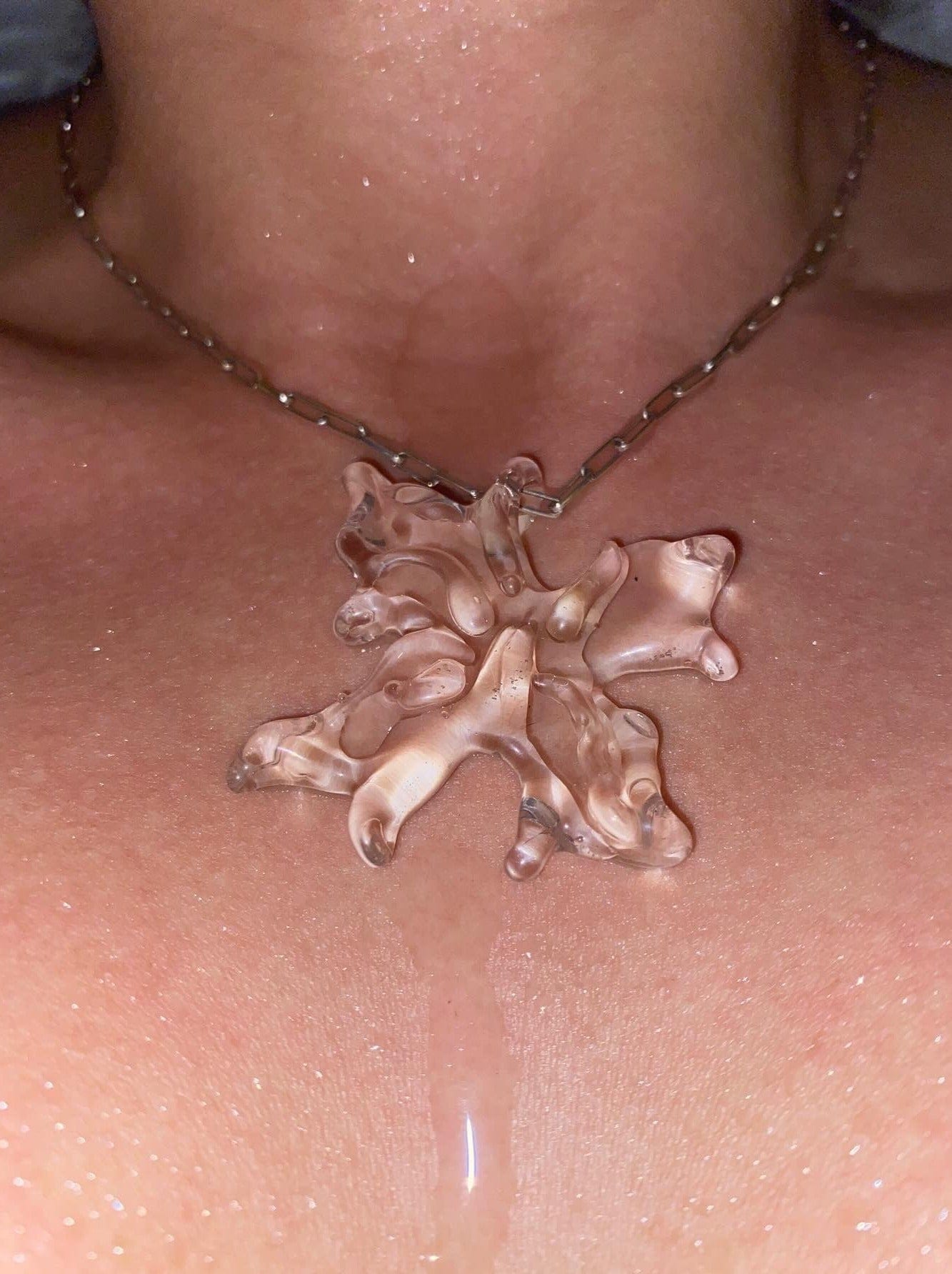 Mutant flower necklace-Pia Glassworks-APOC STORE