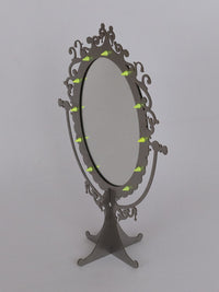STUDDED VANITY MIRROR - NEONE GREEN-100100-APOC STORE