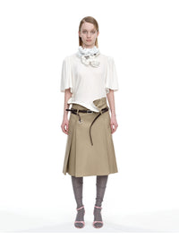 Brown Split Stud Leather Belt-TRINITE Studio-APOC STORE