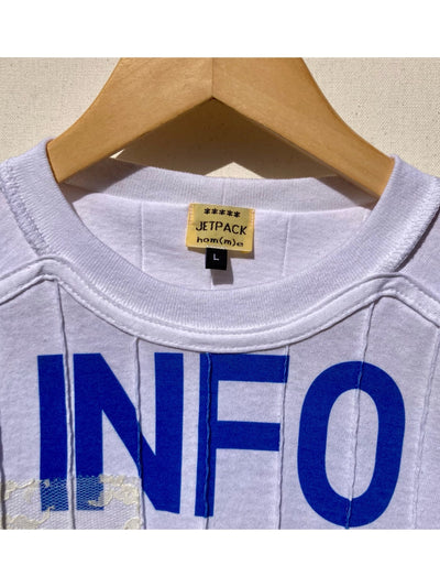Pin-tuck Patchwork Shirts (White)-Jetpack Hom(m)e-APOC STORE