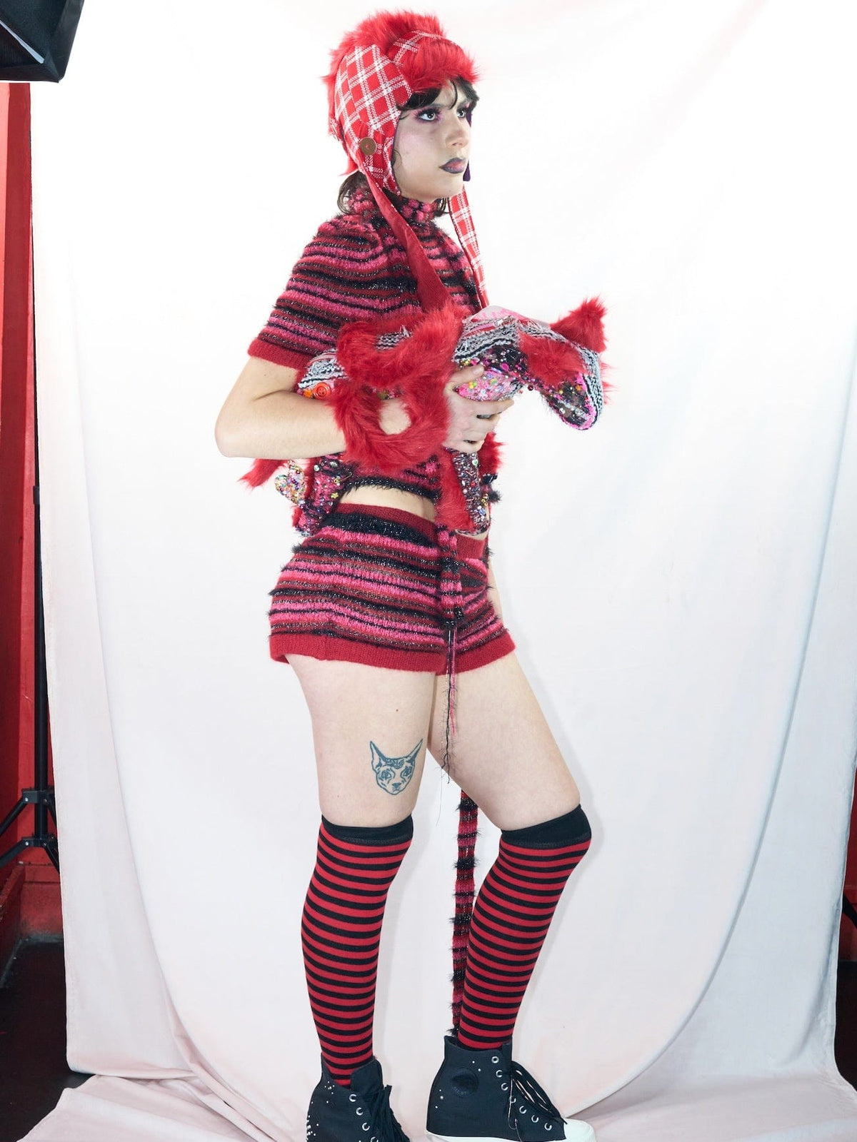 Red/pink deux-piece jumper-TATi-APOC STORE