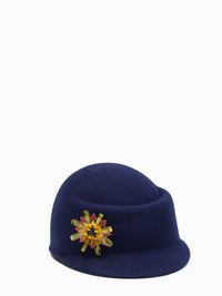 chöke felt hat in navy-Chöke-APOC STORE