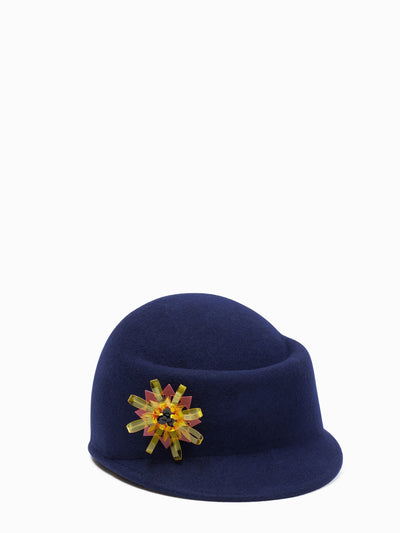 chöke felt hat in navy-Chöke-APOC STORE