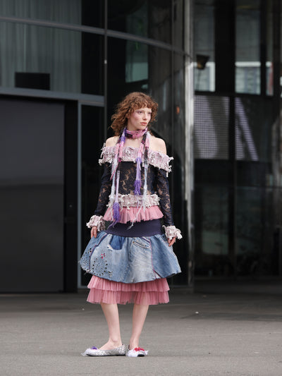 Super skinny scarf light purple-TATi-APOC STORE