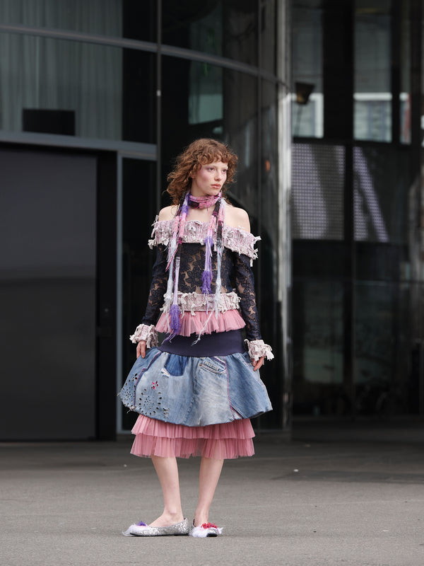 Super skinny scarf light purple-TATi-APOC STORE