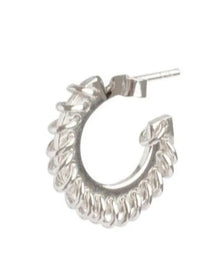 Stitched Small Hoops-Zohra Rahman-APOC STORE