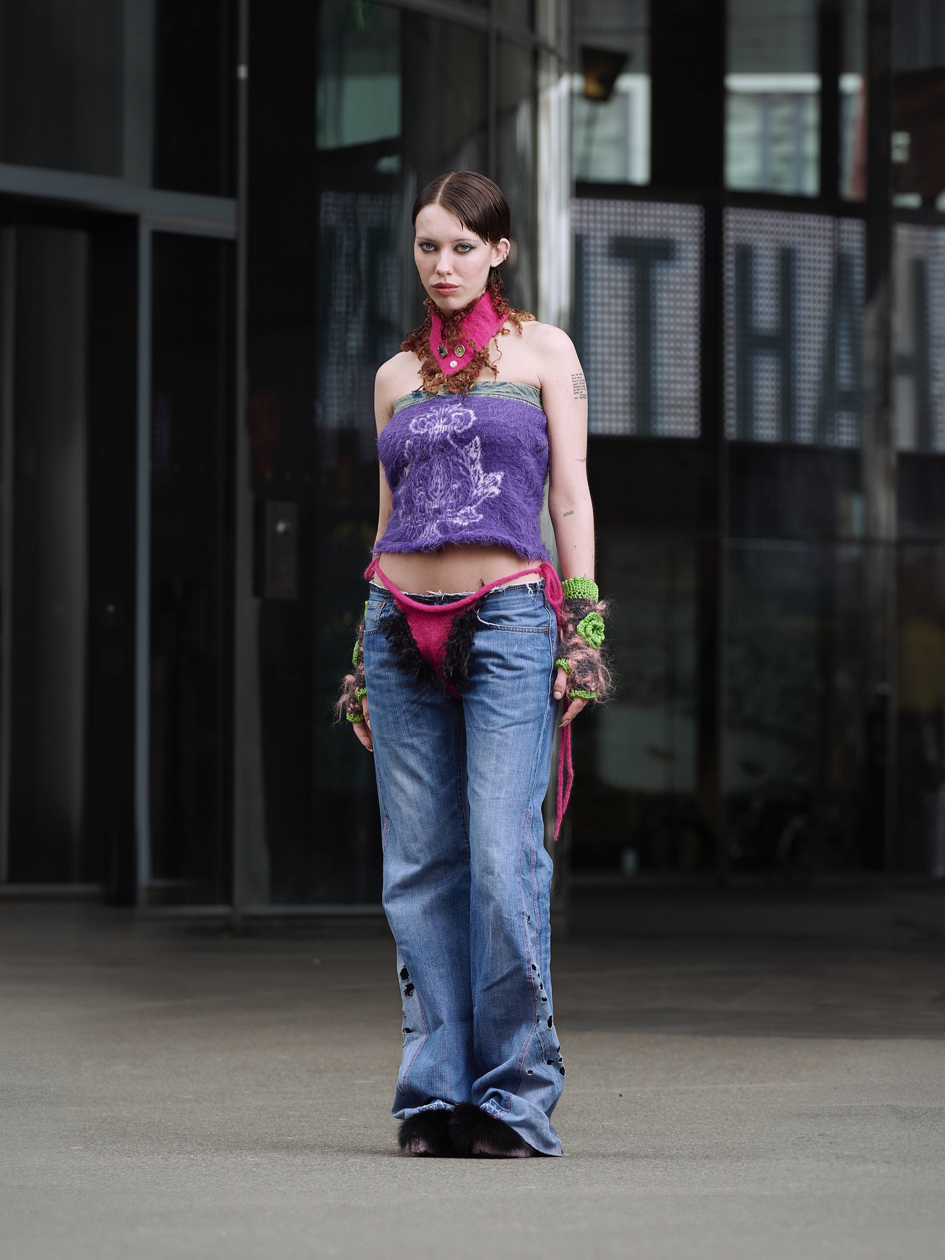 Hairy tanga pink-TATi-APOC STORE