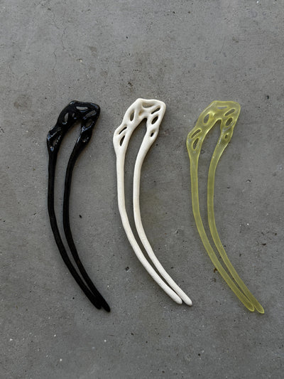 Relic Hairpin - Sheer Black-Shers Studios-APOC STORE