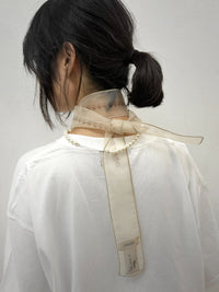 Organza Pearl Necklace-EGNARTS-APOC STORE