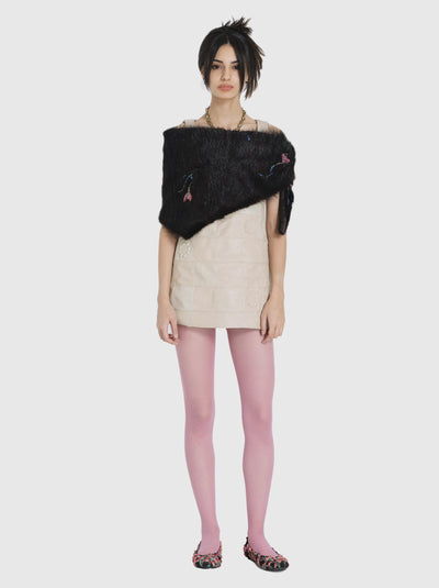 Mini Dress with Squares-Nensi Avetisian-APOC STORE