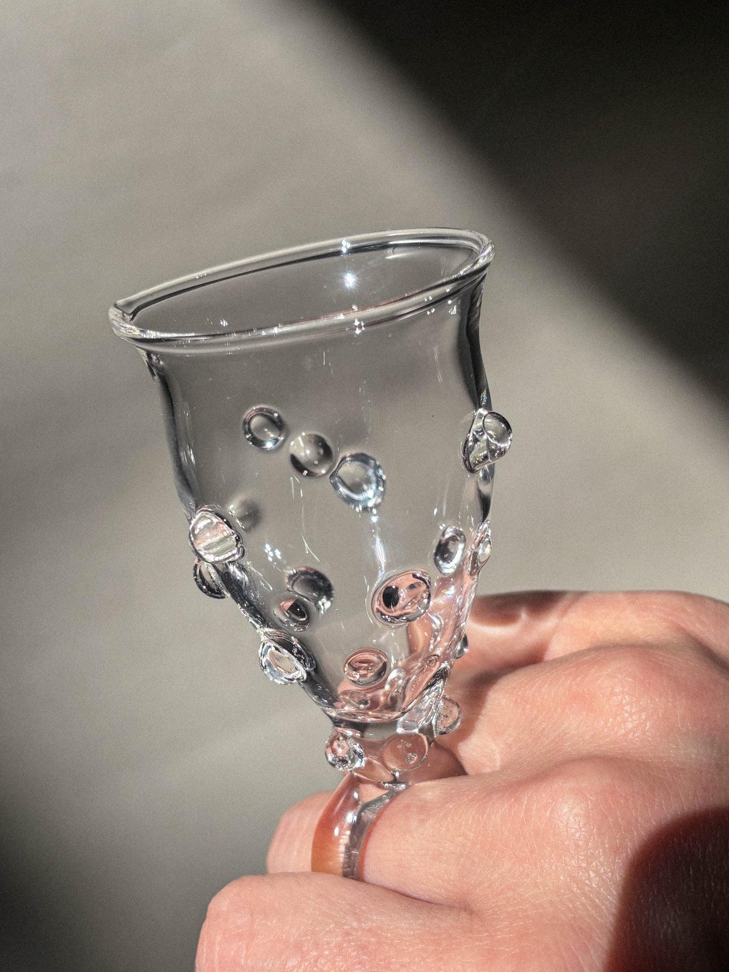 Cup of Love Glass Ring - Clear-Pia Glassworks-APOC STORE