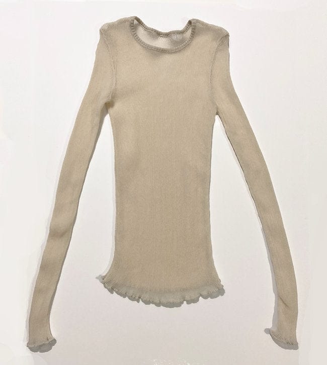 Monofilament Long Sleeve - Cream-Khanh Brice Nguyen-APOC STORE