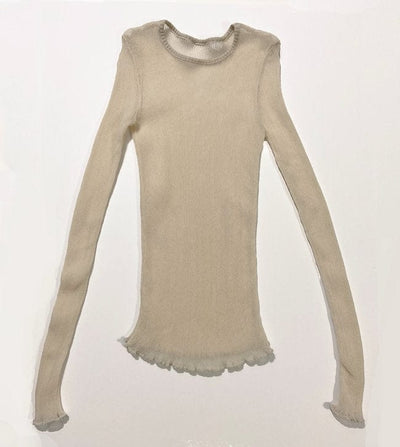 Monofilament Long Sleeve - Cream-Khanh Brice Nguyen-APOC STORE