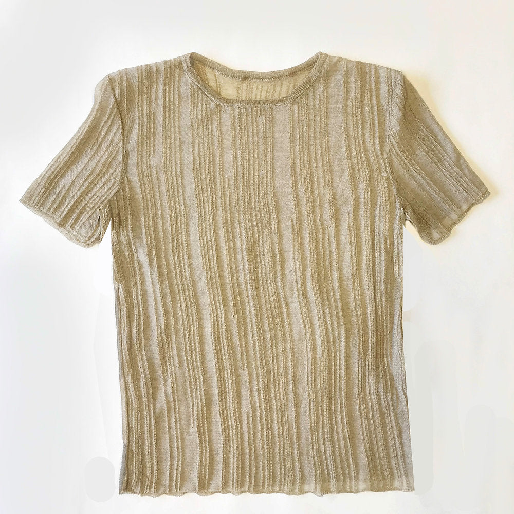 Rain T-Shirt - Beige-Khanh Brice Nguyen-APOC STORE