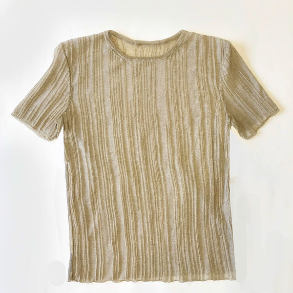 Rain T-Shirt - Beige-Khanh Brice Nguyen-APOC STORE