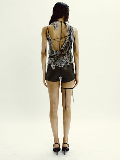 Chess Lime Long Top-JALACONDA-APOC STORE