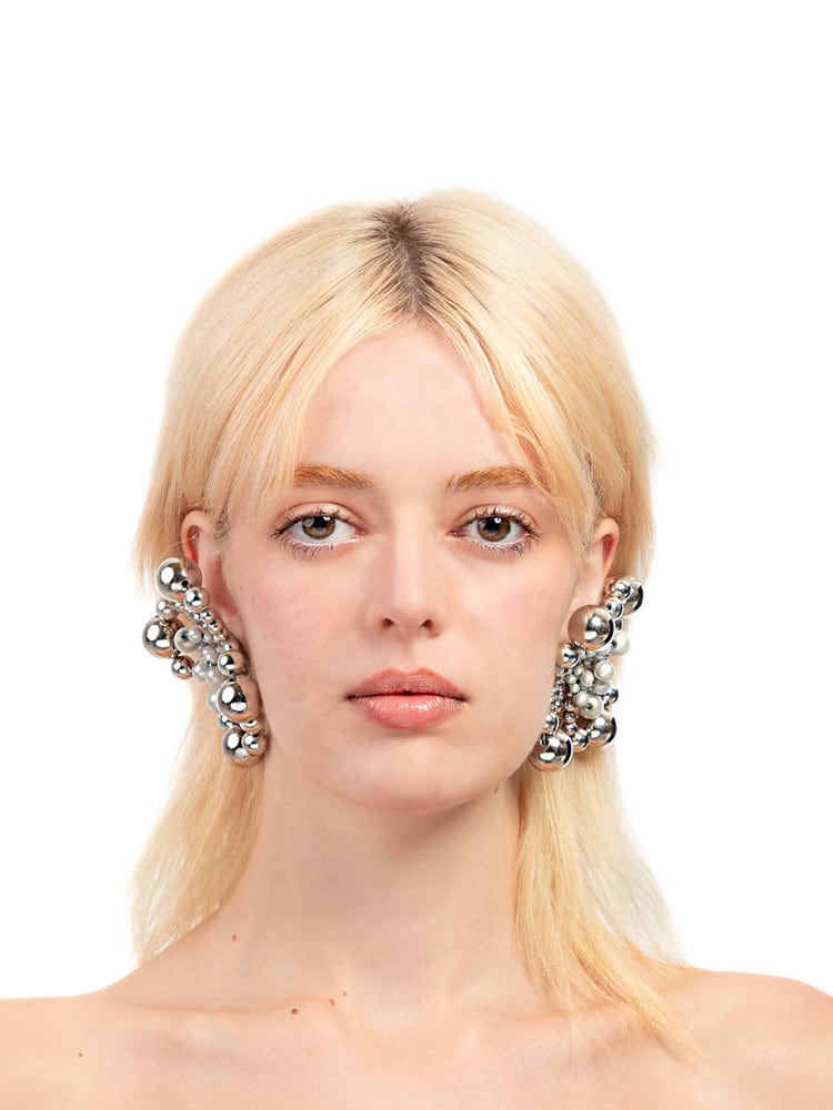 Candy Earrings - Silver/ Reflective Grey-1CONCEPT-APOC STORE