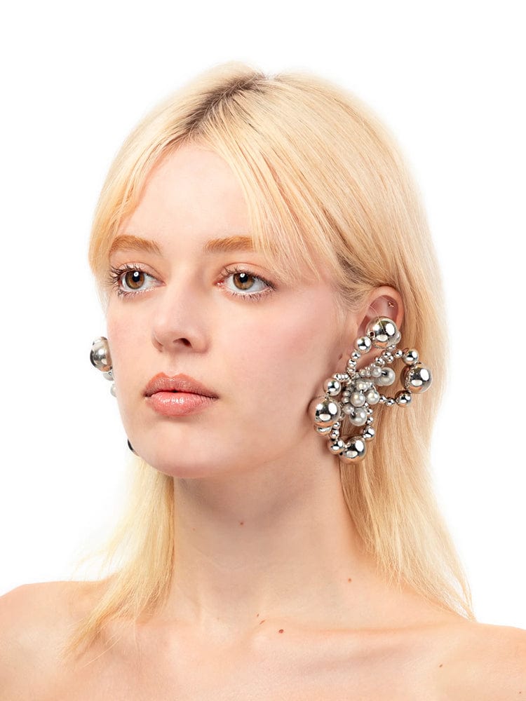 Candy Earrings - Silver/ Reflective Grey-1CONCEPT-APOC STORE