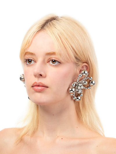 Candy Earrings - Silver/ Reflective Grey-1CONCEPT-APOC STORE