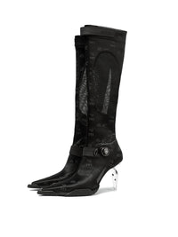 Swan Long Boot black-EMPTY BEHAVIOR-APOC STORE