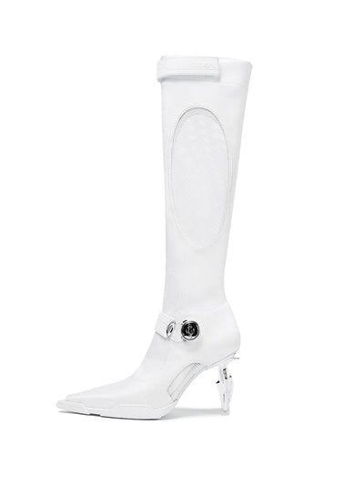 Swan Long Boot white-EMPTY BEHAVIOR-APOC STORE
