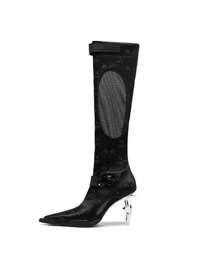 Swan Long Boot black-EMPTY BEHAVIOR-APOC STORE