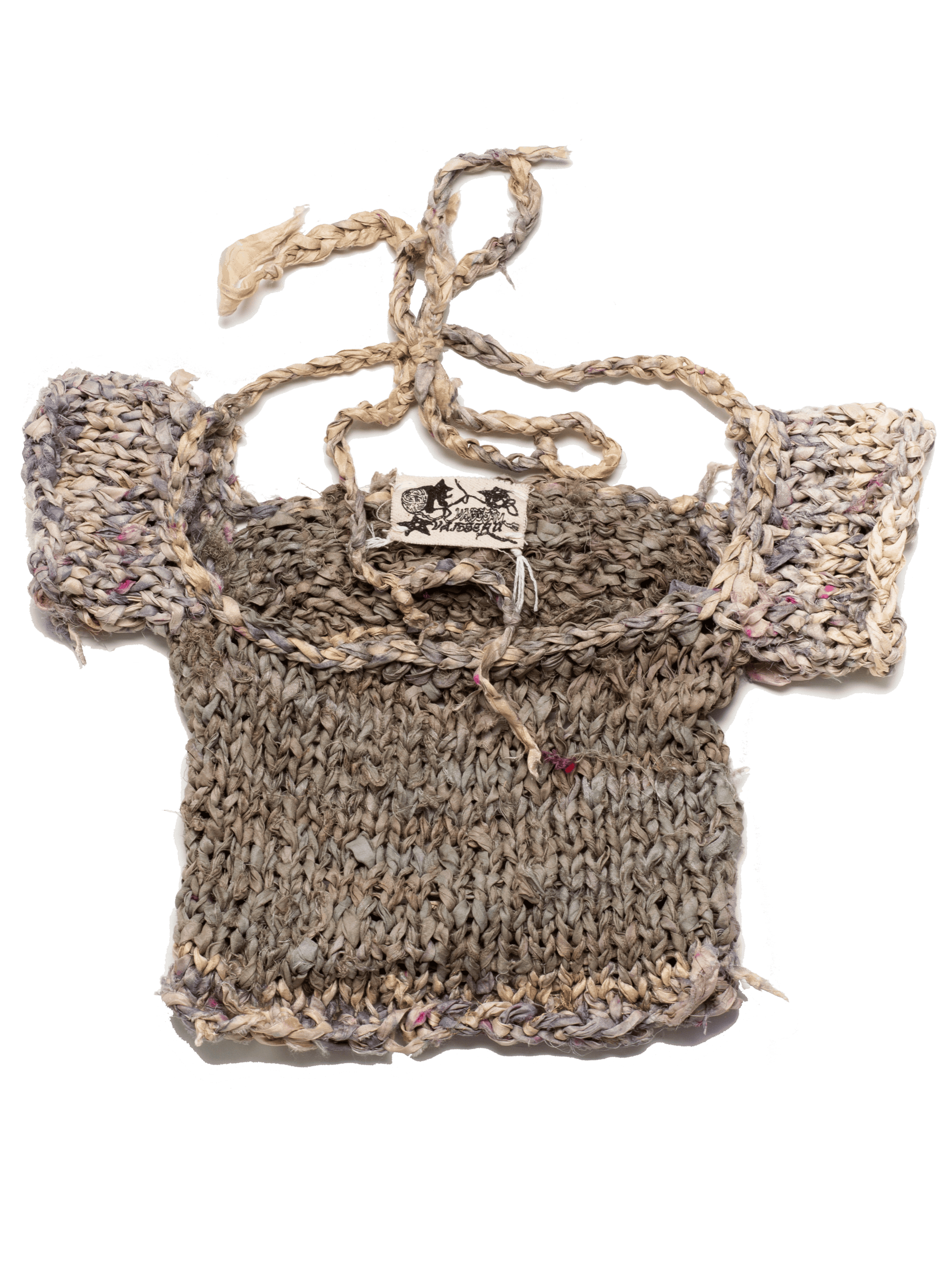 Recycled Silk Cropped Tee-VAISSEAU-APOC STORE