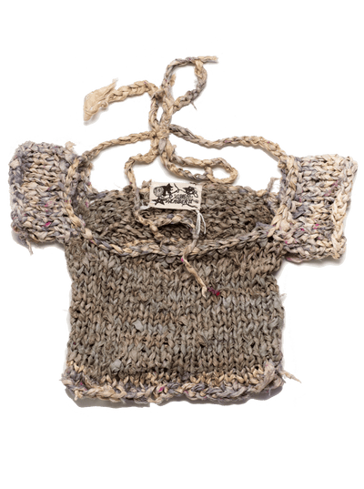 Recycled Silk Cropped Tee-VAISSEAU-APOC STORE