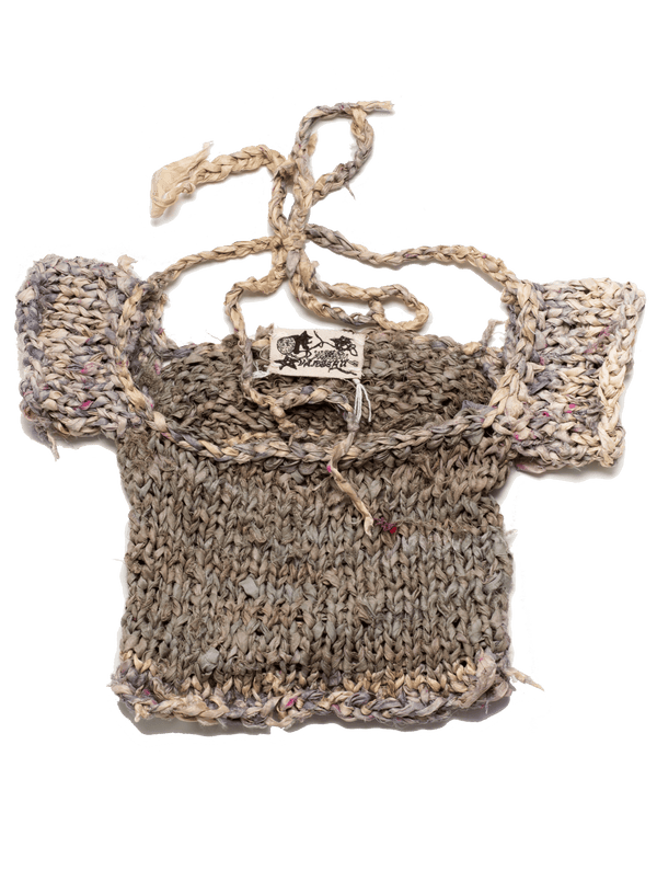 Recycled Silk Cropped Tee-VAISSEAU-APOC STORE