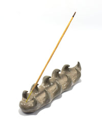 Green incense holder 11 horns-Cléo SJölander-APOC STORE