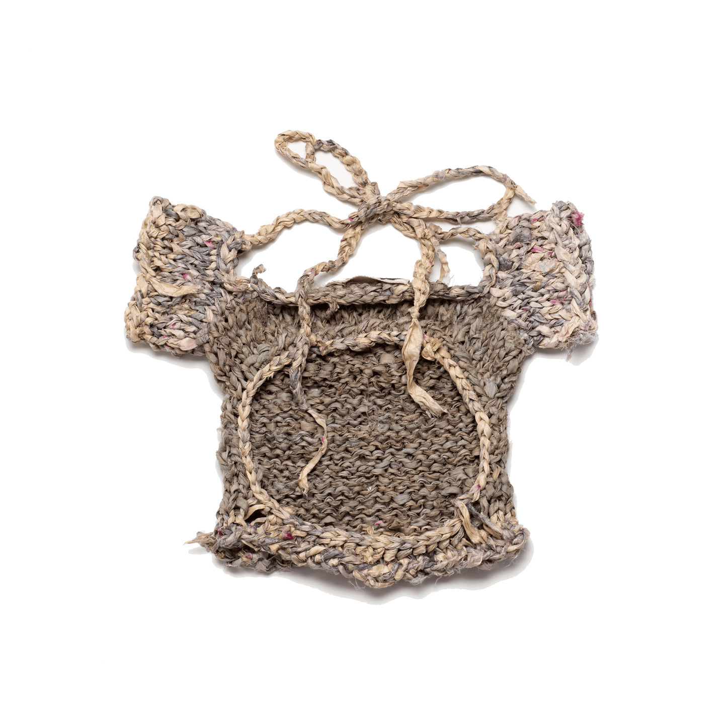 Recycled Silk Cropped Tee-VAISSEAU-APOC STORE