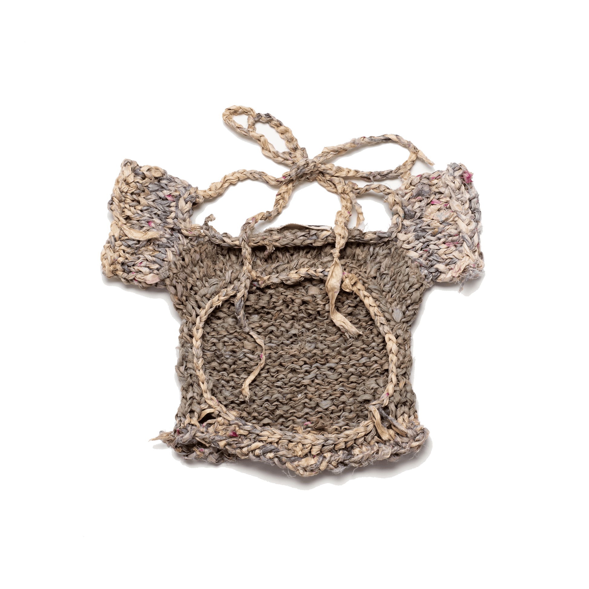 Recycled Silk Cropped Tee-VAISSEAU-APOC STORE