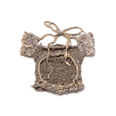 Recycled Silk Cropped Tee-VAISSEAU-APOC STORE