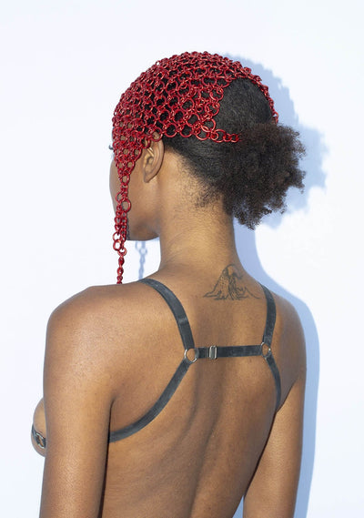 Red Ring Headpiece-JALACONDA-APOC STORE
