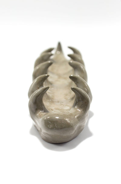 Green incense holder 11 horns-Cléo SJölander-APOC STORE