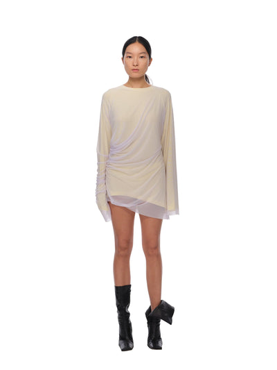 Draped Curtain Long Tee-XIMONLEE-APOC STORE